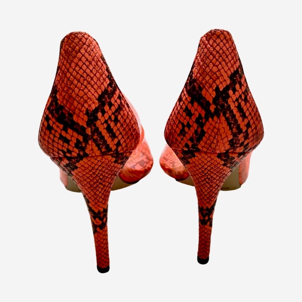 Jessica Simpson Orange Python Combo Pumps Size :8 - image 2